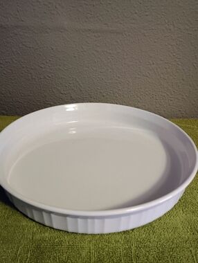 Corningware French White Quiche Pan Baking Dish